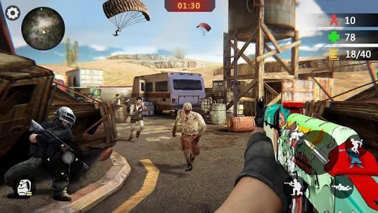 Скачать Zombie Survival 3D: Fun Free Offline Shooting Game (Взлом на деньги) версия 1.2.2 apk на Андроид