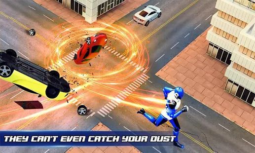 Скачать большой полицейский робот герой скорости игры (Взлом на деньги) версия 15.0.0 apk на Андроид