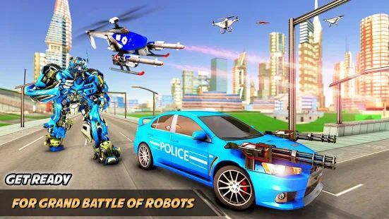 Скачать Drone robot transform - робот-трансформер игры (Взлом на деньги) версия 2.6 apk на Андроид