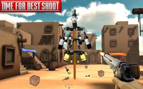 Скачать Real Bottle Shooting Free Games: 3D Shooting Games (Взлом открыто все) версия 3.2 apk на Андроид