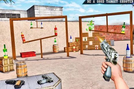 Скачать Real Bottle Shooting Free Games: 3D Shooting Games (Взлом открыто все) версия 3.2 apk на Андроид