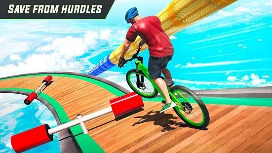 Скачать BMX Cycle Stunt Game: Mega Ramp Bicycle Racing (Взлом открыто все) версия 2.1 apk на Андроид