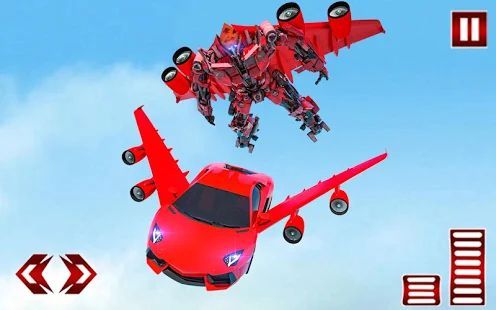 Скачать Flying Car- Super Robot Transformation Simulator (Взлом на деньги) версия 1.0.11 apk на Андроид