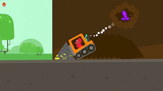 Скачать Динозаврик Землекоп 2 - грузовик игры для детей (Взлом на монеты) версия 1.1.4 apk на Андроид