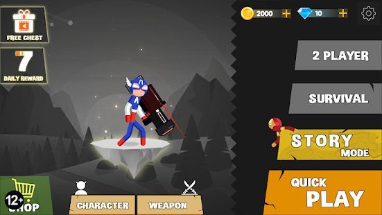 Скачать Stickman Fighting - Stickman Supreme Warriors (Взлом на монеты) версия 1.2.6 apk на Андроид