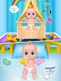 Скачать Мама и новорожденный детский душ - игра няни (Взлом на монеты) версия 4.0 apk на Андроид