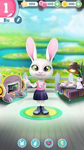 Скачать Bu Кролик - Игра питомцы животным уход (Взлом на монеты) версия 2.7 apk на Андроид