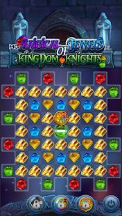 Скачать Magical Jewels of Kingdom Knights: три в ряд (Взлом на монеты) версия 1.0.8 apk на Андроид