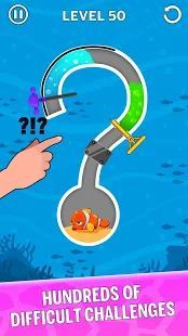 Скачать Water Puzzle - Fish Rescue & Pull The Pin (Взлом на монеты) версия 1.0.20 apk на Андроид