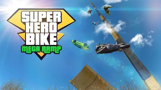 Скачать Супер Герой Мега Скат - Мото Вождение И Гонка (Взлом открыто все) версия 4.3 apk на Андроид