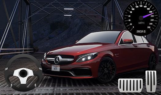 Скачать Parking Mercedes C63 AMG City Drive (Взлом на деньги) версия 5.1 apk на Андроид