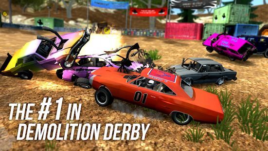 Скачать Demolition Derby Multiplayer (Взлом открыто все) версия 1.3.5 apk на Андроид