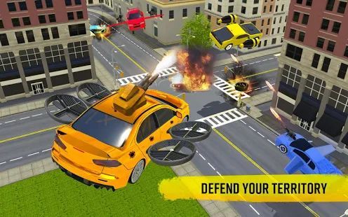 Скачать Flying Car Shooting Game: Modern Car Games 2020 (Взлом открыто все) версия 1.1 apk на Андроид