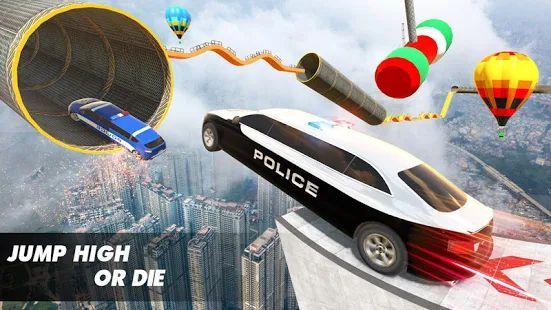 Скачать Police Limo Car Stunts GT Racing: Ramp Car Stunt (Взлом на деньги) версия 2.3 apk на Андроид
