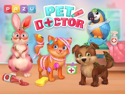 Скачать Доктор домашних животных - игры для детей (Взлом на деньги) версия 1.05 apk на Андроид