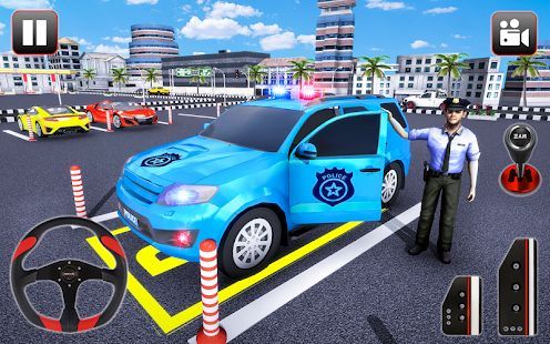 Скачать Полиция Стоянка Приключение - Автомобиль Игры поры (Взлом на монеты) версия 1.3 apk на Андроид