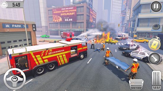 Скачать пожарная машина : пожарные пожарные машины (Взлом на деньги) версия 1.0 apk на Андроид