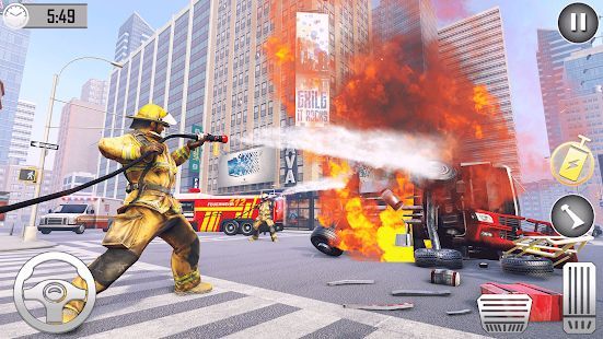 Скачать пожарная машина : пожарные пожарные машины (Взлом на деньги) версия 1.0 apk на Андроид