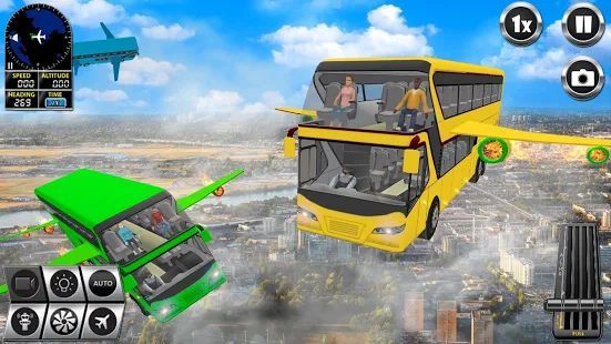 Скачать летающий автобус вождение имитатор 2019 свободно (Взлом открыто все) версия 2.8 apk на Андроид