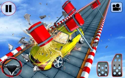 Скачать автомобиль трюк скат раса - автомобиль игры свобод (Взлом на деньги) версия 1.1 apk на Андроид