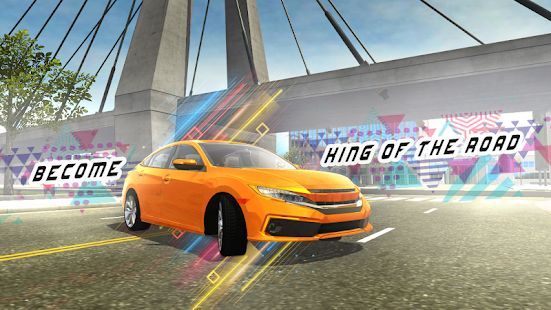 Скачать Car Simulator Civic: City Driving (Взлом на деньги) версия 1.1.0 apk на Андроид