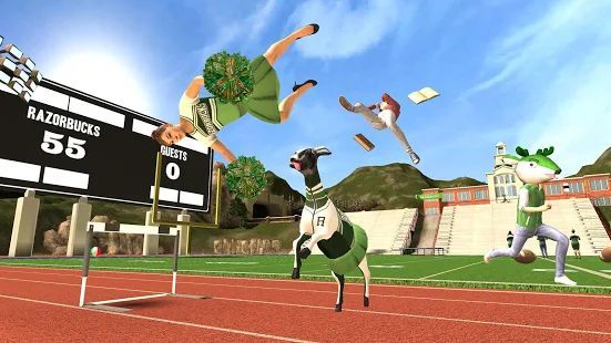 Скачать Goat Simulator Free (Взлом на монеты) версия 1.5.3 apk на Андроид