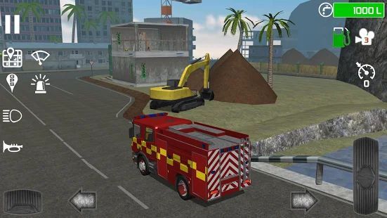 Скачать Fire Engine Simulator (Взлом на монеты) версия 1.4.7 apk на Андроид