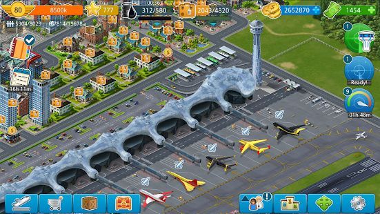 Скачать Аэропорт Сити: Построй город (Взлом открыто все) версия 8.01.16 apk на Андроид