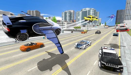 Скачать Flying Car Transport Simulator (Взлом на монеты) версия 1.26 apk на Андроид