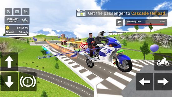 Скачать Flying Motorbike Simulator (Взлом открыто все) версия 1.18 apk на Андроид