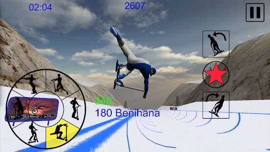 Скачать Snowscooter Freestyle Mountain (Взлом на монеты) версия 1.09 apk на Андроид