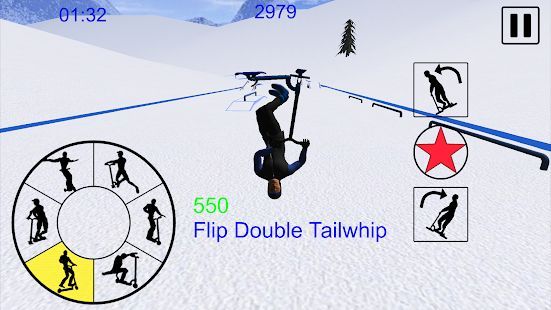 Скачать Snowscooter Freestyle Mountain (Взлом на монеты) версия 1.09 apk на Андроид