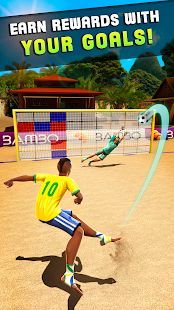 Скачать Shoot Цель Пляжный футбол (Взлом на деньги) версия 1.3.8 apk на Андроид