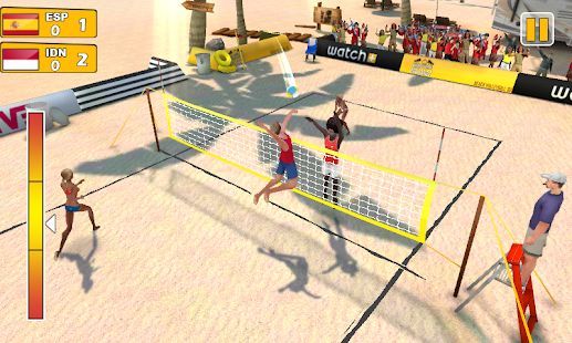 Скачать Пляжный волейбол 3D (Взлом на монеты) версия 1.0.4 apk на Андроид