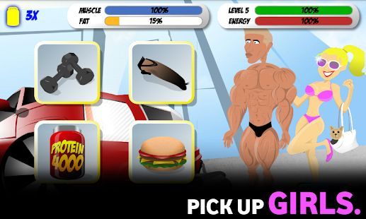 Скачать Bodybuilding and Fitness game - Iron Muscle (Взлом на деньги) версия 1.13 apk на Андроид