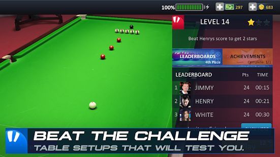 Скачать Snooker Stars - 3D Online Sports Game (Взлом на монеты) версия 4.9918 apk на Андроид