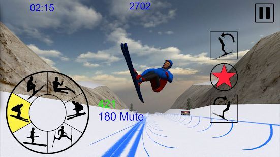 Скачать Ski Freestyle Mountain (Взлом на монеты) версия 1.09 apk на Андроид