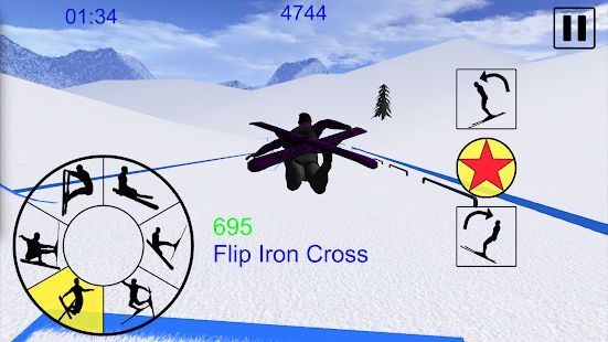 Скачать Ski Freestyle Mountain (Взлом на монеты) версия 1.09 apk на Андроид