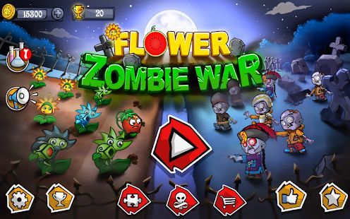 Скачать Flower Zombie War (Взлом на монеты) версия 1.1.7 apk на Андроид