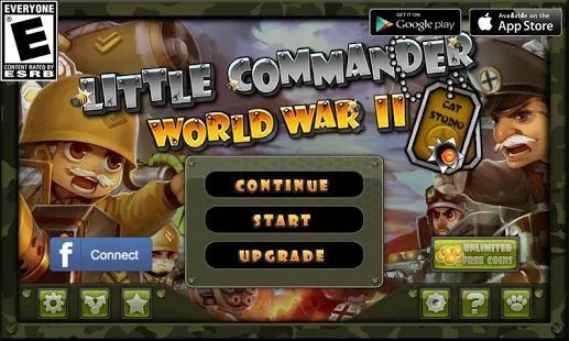 Скачать Маленький командир: WWII TD (Взлом открыто все) версия 1.9.3 apk на Андроид