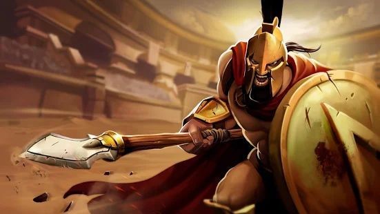 Скачать Gladiator Heroes - файтинг и стратегия (Взлом на монеты) версия 3.4.5 apk на Андроид