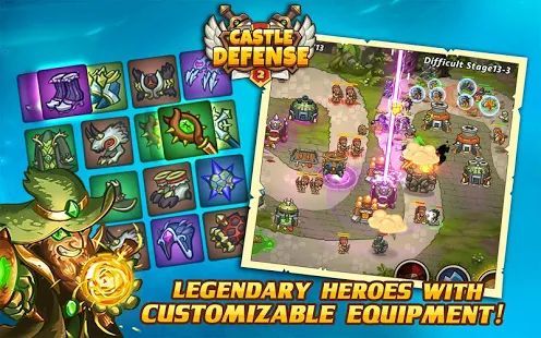 Скачать Castle Defense 2 (Взлом на деньги) версия 3.2.2 apk на Андроид