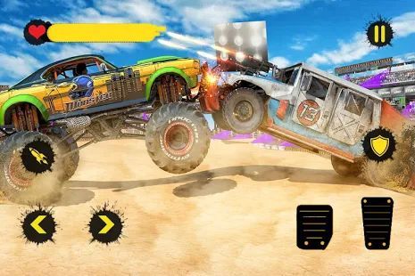 Скачать Monster Truck Crash Derby: Бесстрашные трюки 2019 (Неограниченные функции) версия 1.8 apk на Андроид