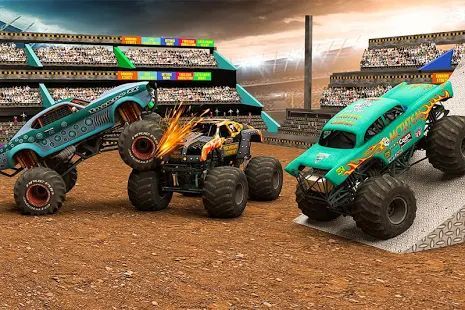 Скачать Monster Truck Demolition Derby: Crash Stunts 2019 (Без кеша) версия 1.9 apk на Андроид