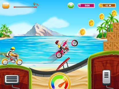 Скачать Дети велосипед Hill гонки: Свободный Мотоцикл игры (Встроенный кеш) версия 0.5 apk на Андроид