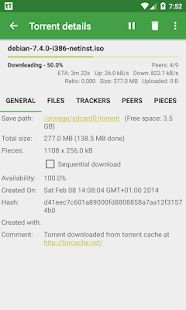 Скачать tTorrent Lite - Torrent Client (Без Рекламы) версия Зависит от устройства apk на Андроид
