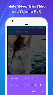 Скачать Video to Mp3 : Mute Video /Trim Video/Cut Video (Встроенный кеш) версия 1.31 apk на Андроид