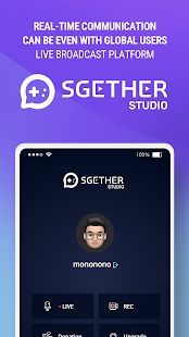 Скачать SGETHER Studio - Live Stream (Полная) версия 1.2.6 apk на Андроид