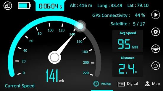 Скачать GPS спидометр : одометр, также скорость трекер (Неограниченные функции) версия 1.9.6 apk на Андроид