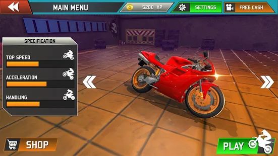 Скачать Мега рампа Мотоцикл Невозможные трюки (Неограниченные функции) версия 2.6 apk на Андроид